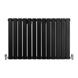 Designer Flat Panel Radiators Matt Black 600mm x 910mm