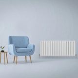Designer Flat Panel Radiators Gloss White 600mm x 1400mm