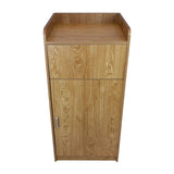 Light Oak Wooden Litter Bin & Tray Stand