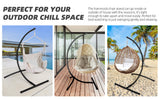 Hammock Chair Stand Only C Shape for Hanging Egg Swing Seat 350lbs GOUTIME