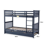 Flair Zoom Detachable Bunk Bed with Trundle Grey
