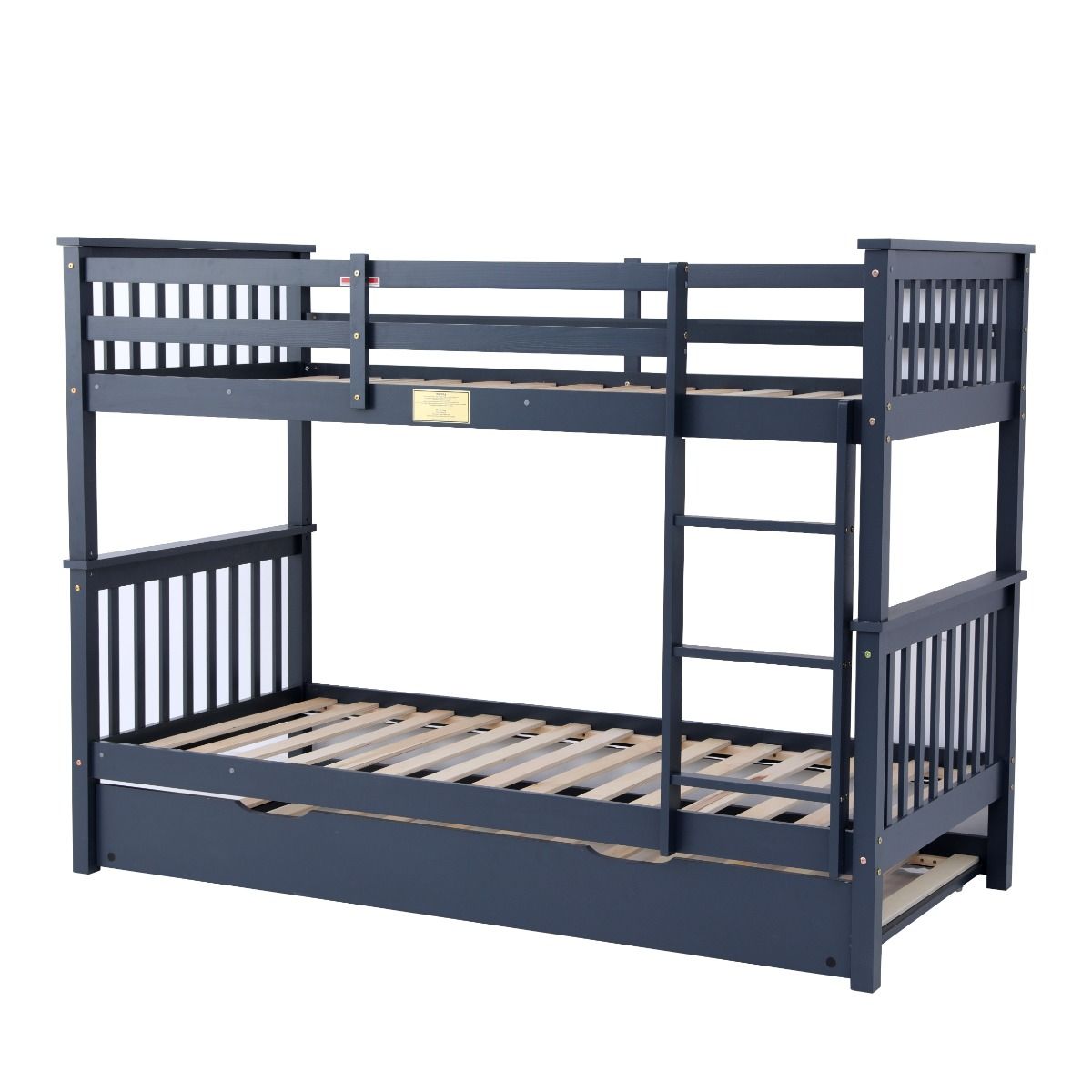 Flair Zoom Detachable Bunk Bed with Trundle Grey