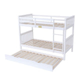 Flair Zoom Detachable Bunk Bed with Trundle White