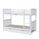 Flair Zoom Detachable Bunk Bed with Trundle White