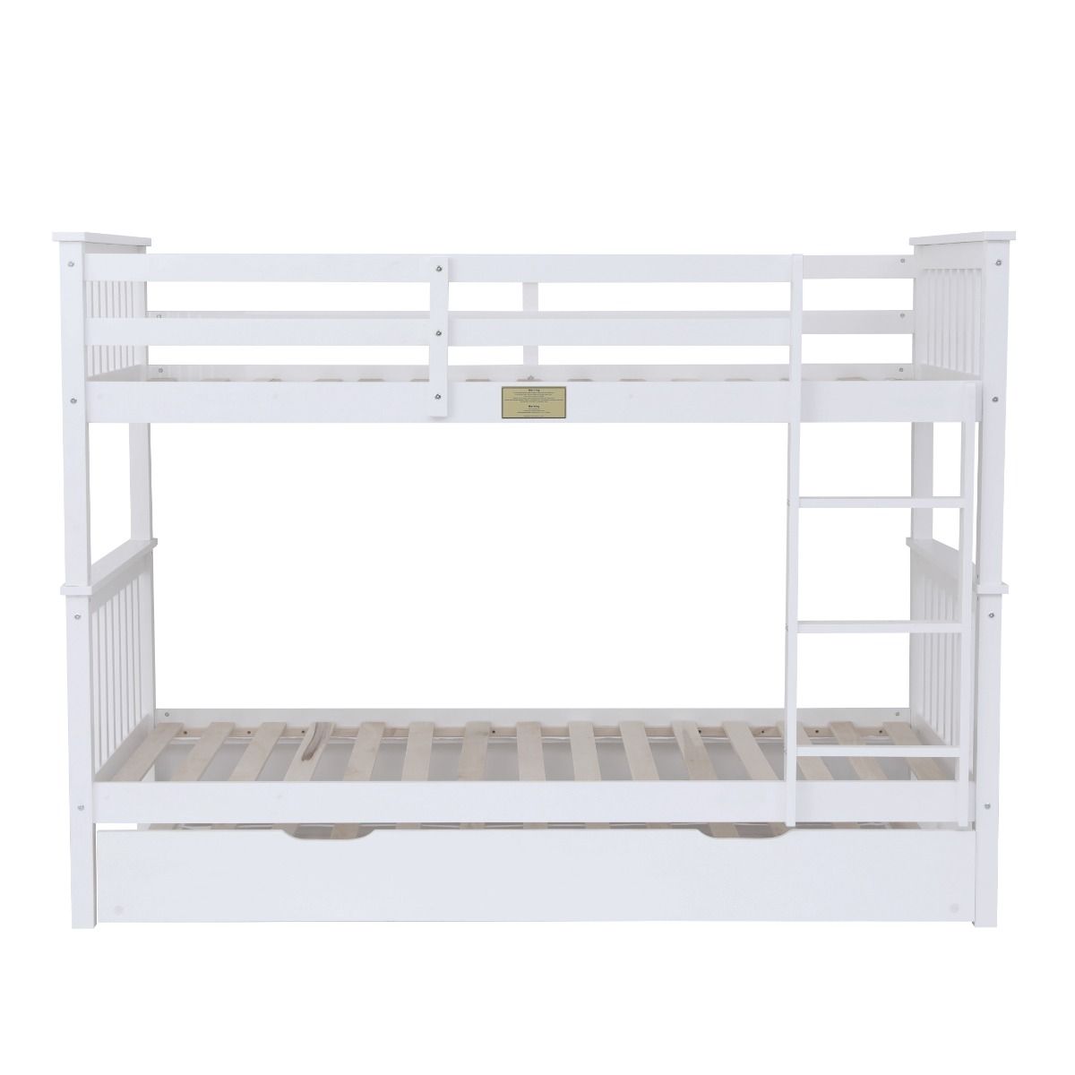 Flair Zoom Detachable Bunk Bed with Trundle White