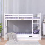 Flair Zoom Detachable Bunk Bed with Trundle White