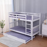 Flair Zoom Detachable Bunk Bed with Trundle White