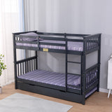 Flair Zoom Detachable Bunk Bed with Trundle Grey