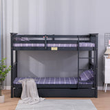 Flair Zoom Detachable Bunk Bed with Trundle Grey