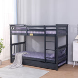 Flair Zoom Detachable Bunk Bed with Trundle Grey