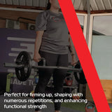 2 x 10kg Olympic Tri-Grip Rubber Weight Black Plates