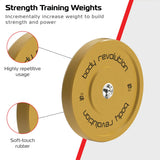 Body Revolution 2 x 15Kg Yellow Olympic Bumper Plates