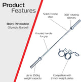 7ft Body Revolution Olympic Barbell Bar