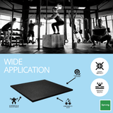 30mm Sprung PRO Gym Floor Tile - Rubber Heavy Duty Gym Flooring