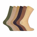 6 Pack Mens 100% Egyptian Cotton Dress Socks