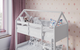 Flair Plation Low Play House Shorty Bunk Bed White