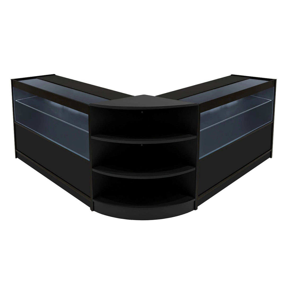 Andromeda LED Shop Counter Set LM60 & 2 x C1200 - Black