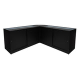 Harmonia LED Shop Counter Set B1500, C1500 & LM60 - Black