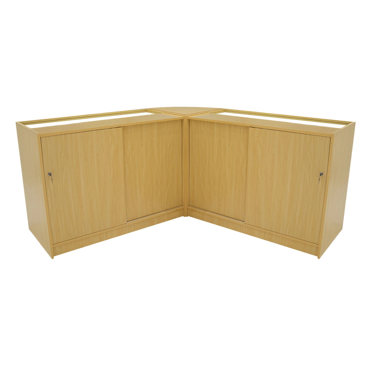Harmonia LED Shop Counter Set B1200, C1200 & LM60 - Maple