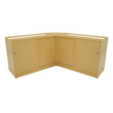 Harmonia LED Shop Counter Set B1200, C1200 & LM60 - Maple