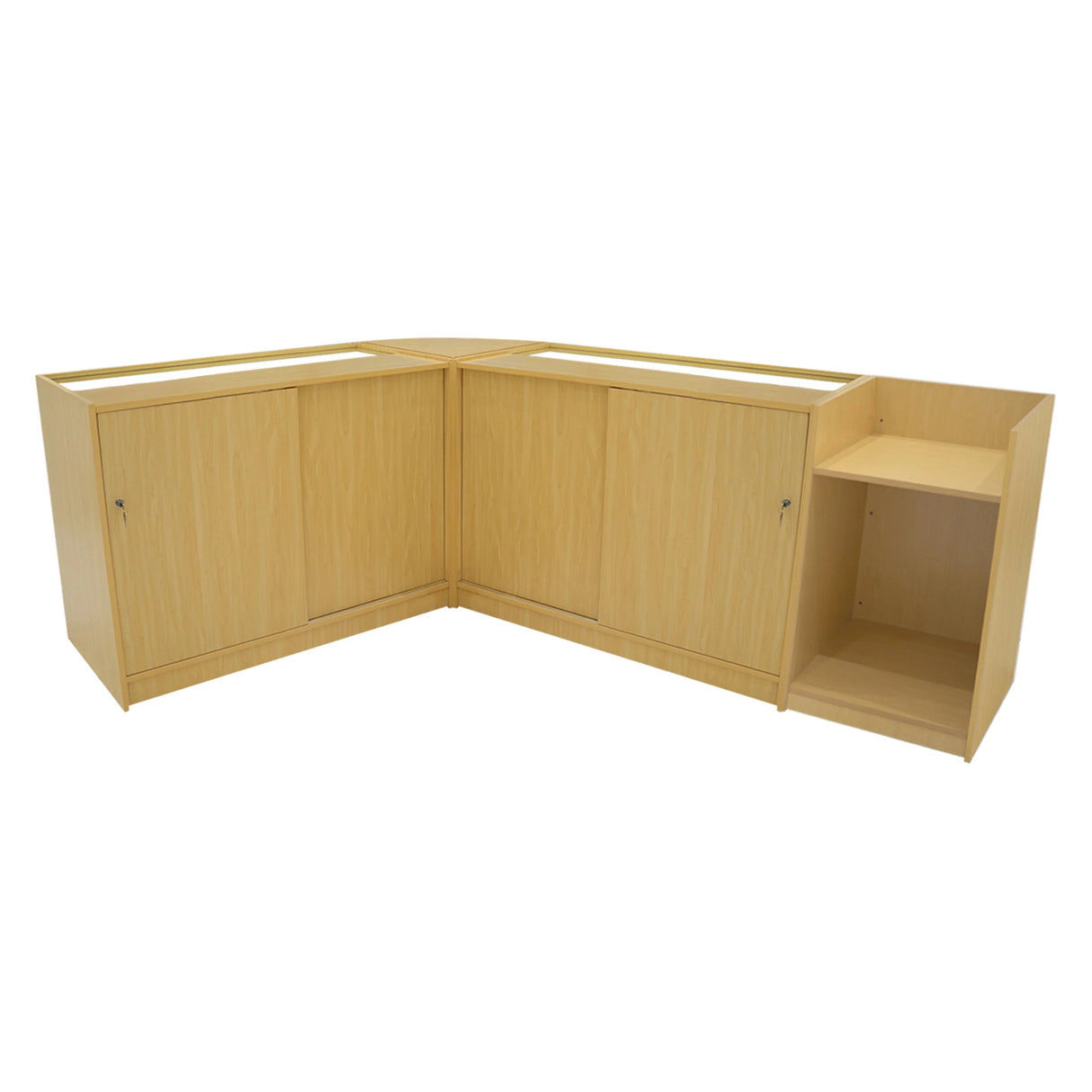 Vega LED Shop Counter Set K1200, C1200, TB60 & CM60 - Maple