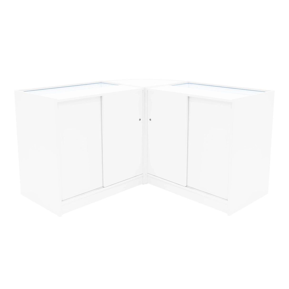 Iris LED Shop Counter Set CM60 & 2 x B900 - White