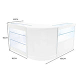 Hera LED Shop Counter Set K900, C900 & CM60 - White