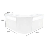 Iris LED Shop Counter Set CM60 & 2 x B1200 - White
