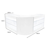 Helios LED Shop Counter Set CM60 & 2 x K1200 - White