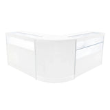 Adonis LED Shop Counter Set B1200, C1200 & CM60 - White