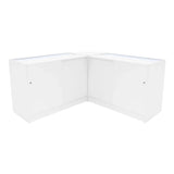 Adonis LED Shop Counter Set B1200, C1200 & CM60 - White