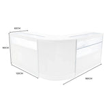 Adonis LED Shop Counter Set B1200, C1200 & CM60 - White