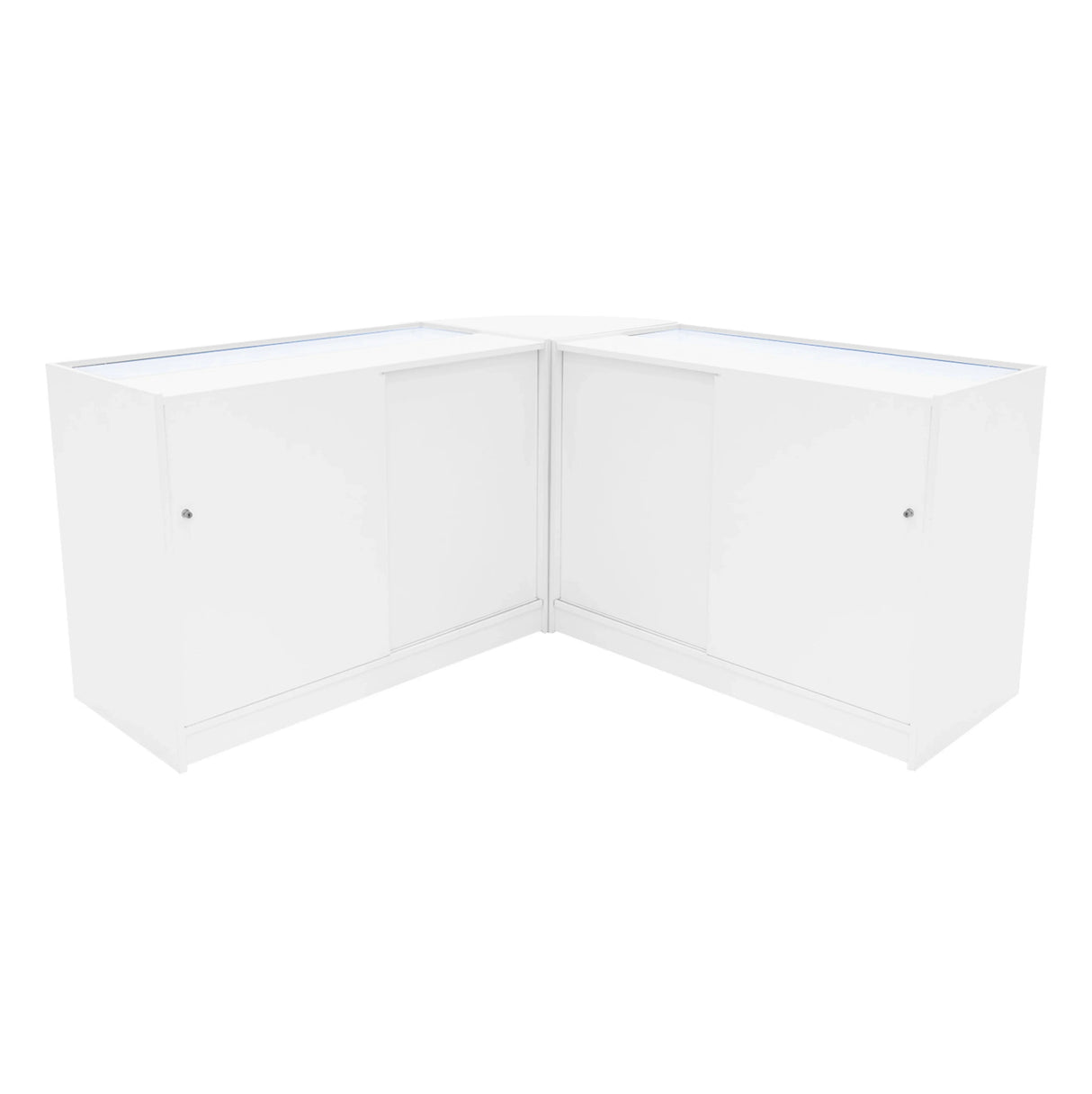 Apollo LED Shop Counter Set LM60 & 2 x K1200 - White