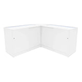 Harmonia LED Shop Counter Set B1200, C1200 & LM60 - White