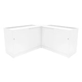 Demeter LED Shop Counter Set K1200, B1200 & LM60 - White
