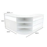 Demeter LED Shop Counter Set K1200, B1200 & LM60 - White