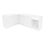 Luna LED Shop Counter Set CM60, TB60 & 2 x B1200 - White