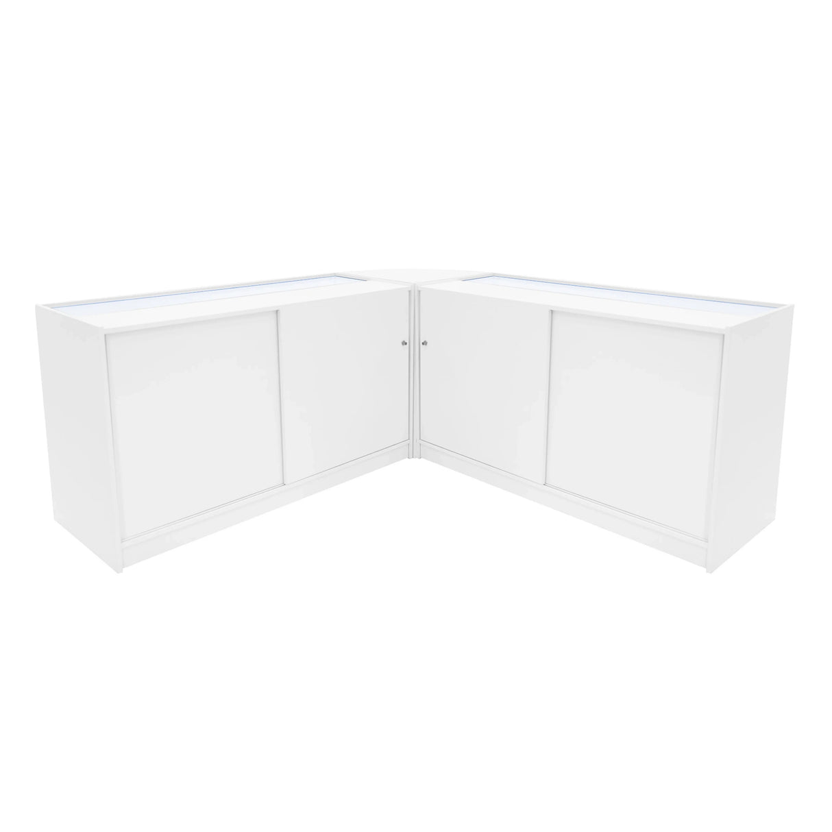Adonis LED Shop Counter Set B1500, C1500 & CM60 - White