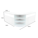 Theseus LED Shop Counter Set LM60 & 2 x B1500 - White
