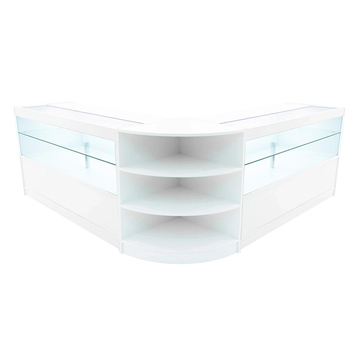 Andromeda LED Shop Counter Set LM60 & 2 x C1500 - White