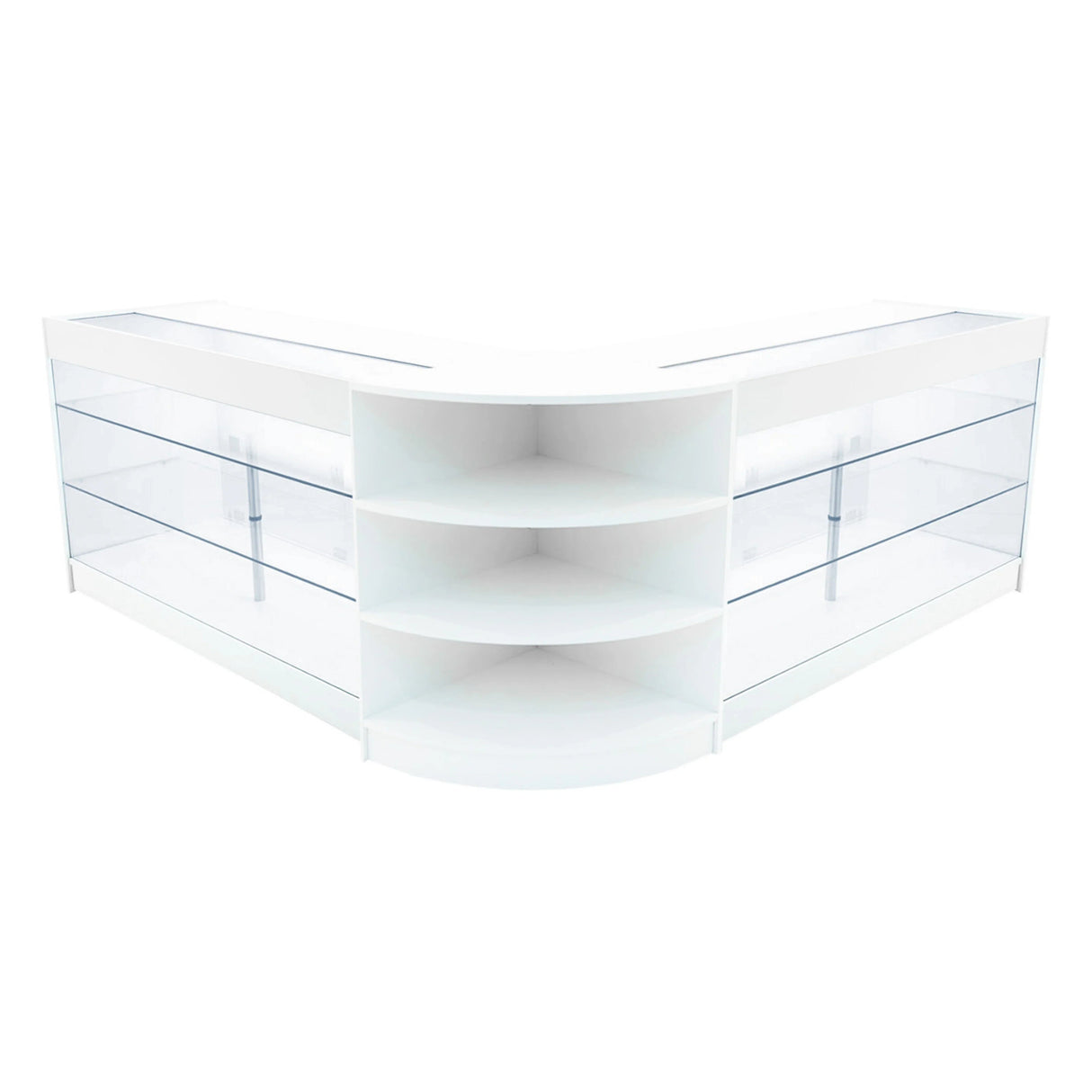 Apollo LED Shop Counter Set LM60 & 2 x K1500 - White