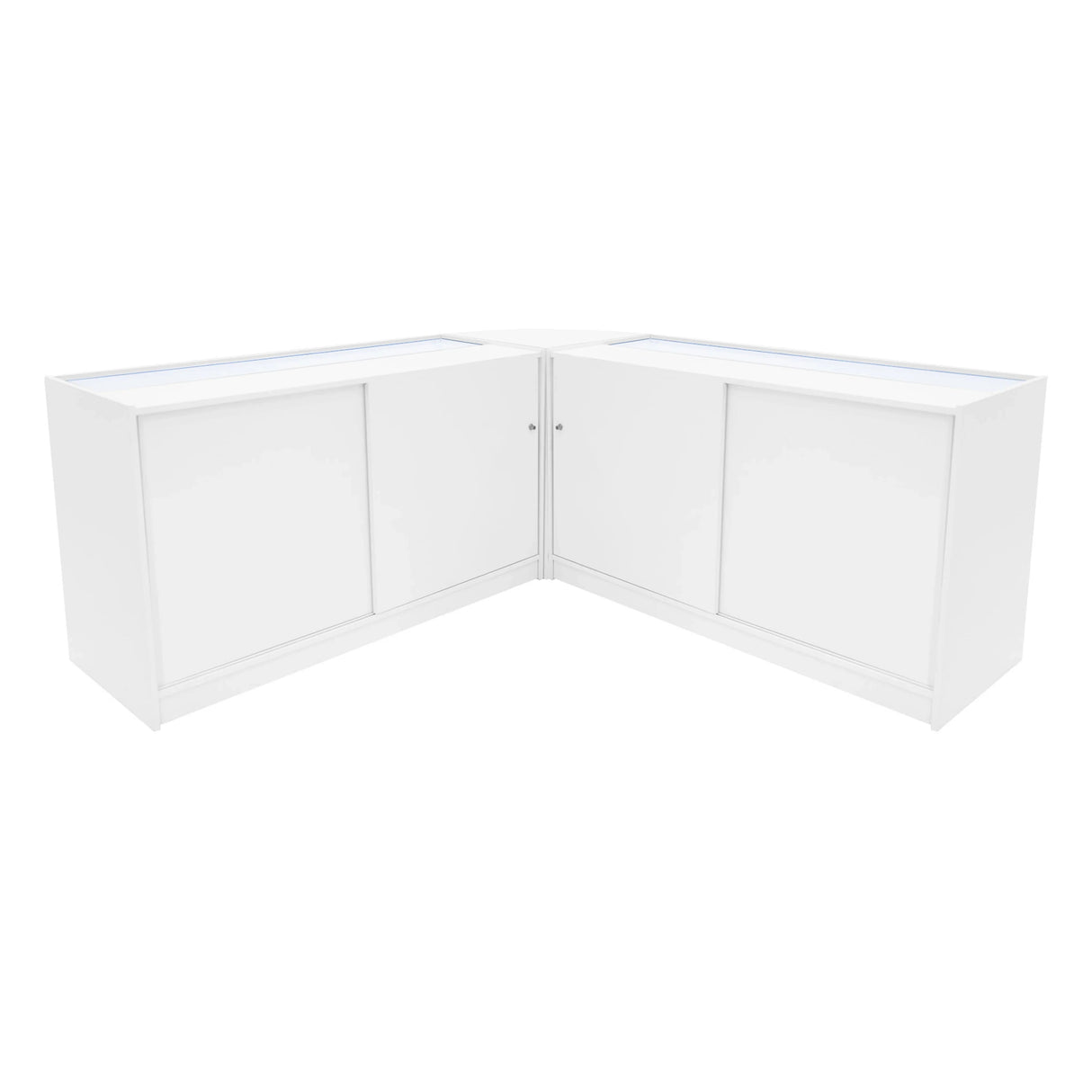 Apollo LED Shop Counter Set LM60 & 2 x K1500 - White