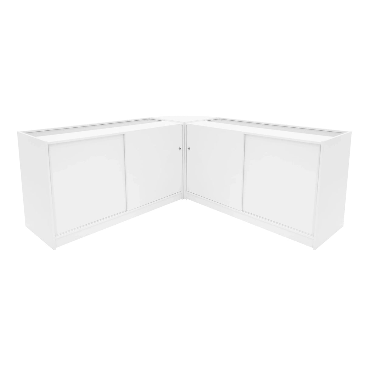 Harmonia LED Shop Counter Set B1500, C1500 & LM60 - White