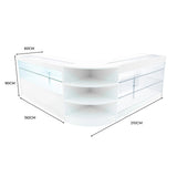 Calliope LED Shop Counter Set K1500, C1500 & LM60 - White