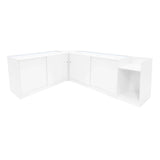 Luna LED Shop Counter Set CM60, TB60 & 2 x B1500 - White