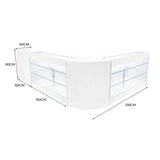 Aries LED Shop Counter Set CM60, TB60 & 2 x K1500 - White