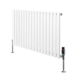 Oval Single Column Radiator & Valves – 600mm x 1020mm – White