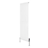 Oval Single Column Radiator & Valves – 1600mm x 480mm – White
