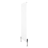 Flat Single Column Radiator & Valves – 1600mm x 420mm – White