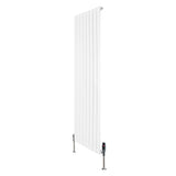 Flat Single Column Radiator & Valves – 1600mm x 560mm – White